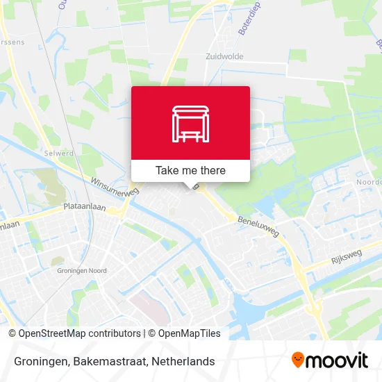 Groningen, Bakemastraat map