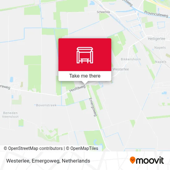 Westerlee, Emergoweg map