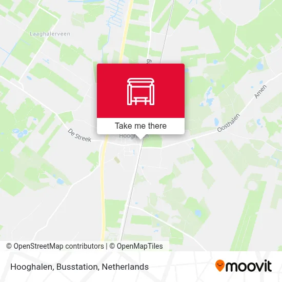 Hooghalen, Busstation map