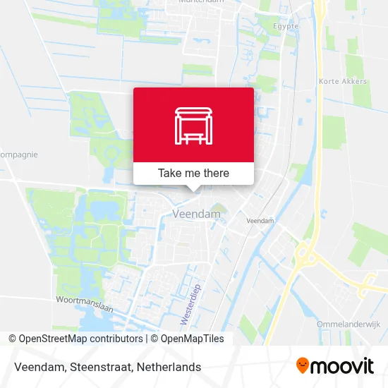 Veendam, Steenstraat map