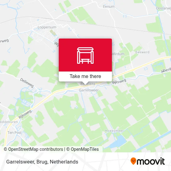 Garrelsweer, Brug map
