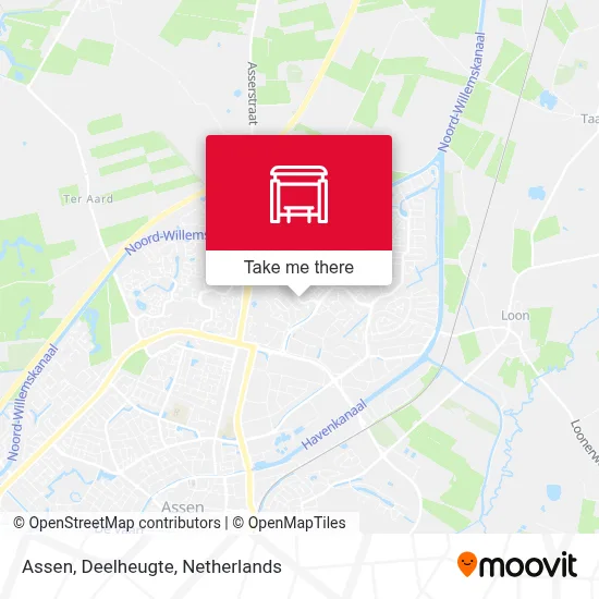 Assen, Deelheugte map
