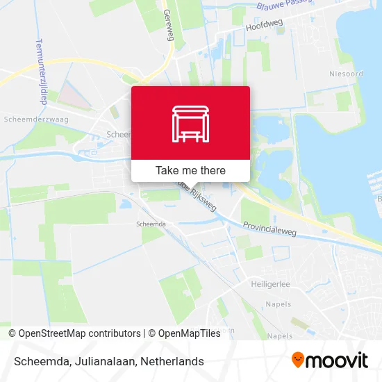 Scheemda, Julianalaan map