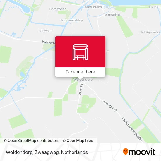 Woldendorp, Zwaagweg map