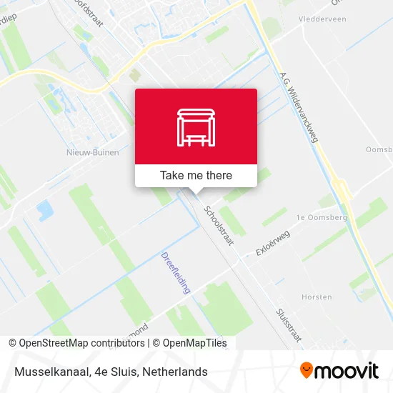 Musselkanaal, 4e Sluis map