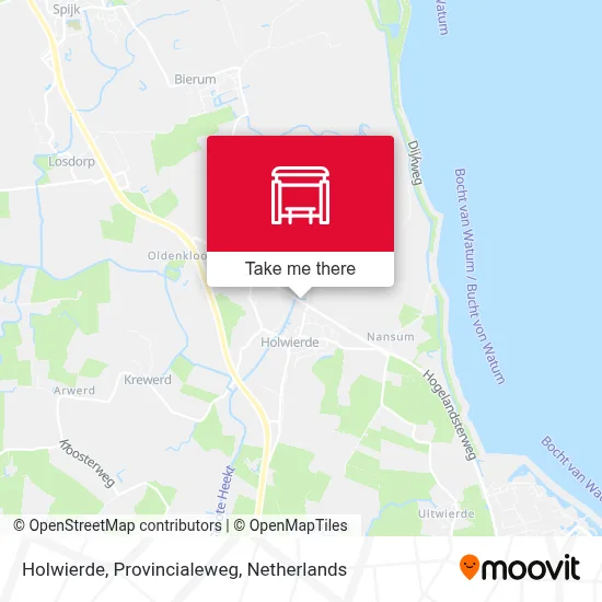 Holwierde, Provincialeweg map