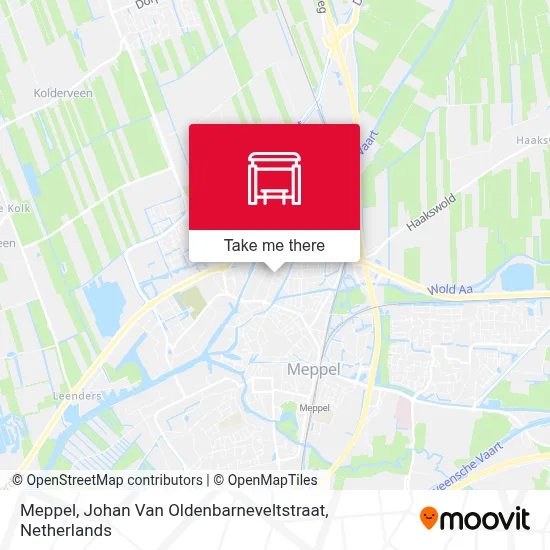 Meppel, Johan Van Oldenbarneveltstraat map