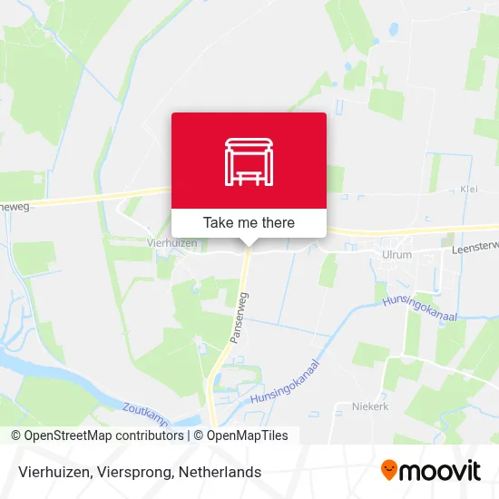 Vierhuizen, Viersprong map