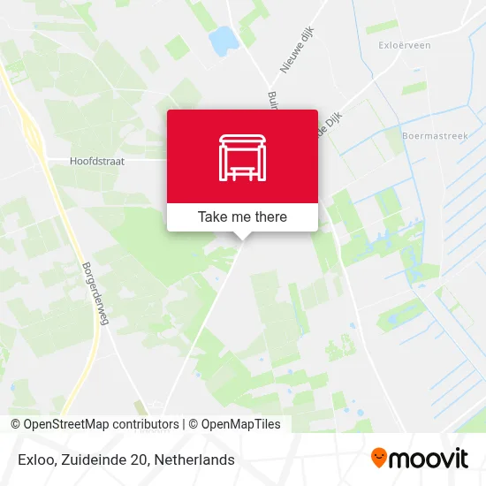 Exloo, Zuideinde 20 map