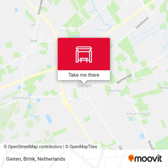 Gieten, Brink Karte