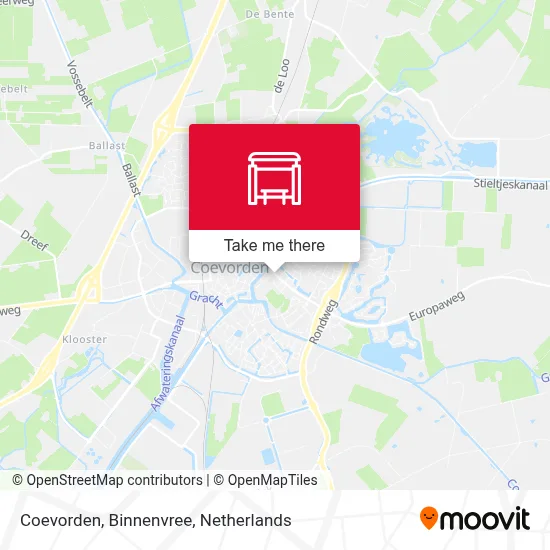 Coevorden, Binnenvree map
