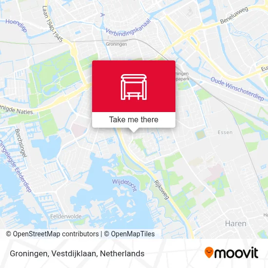 Groningen, Vestdijklaan map