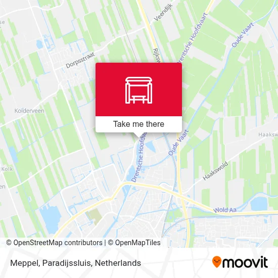 Meppel, Paradijssluis Karte
