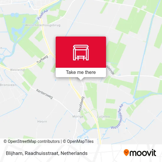 Blijham, Raadhuisstraat map