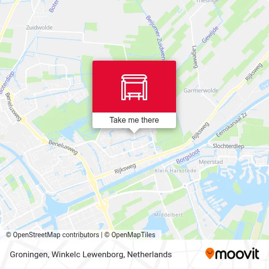 Groningen, Winkelc Lewenborg map