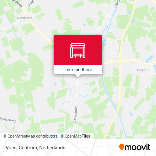 Vries, Centrum map