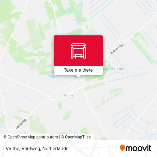 Valthe, Vlintweg map