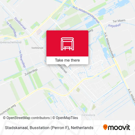 Stadskanaal, Busstation (Perron F) map