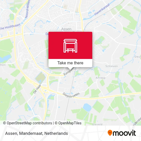 Assen, Mandemaat map