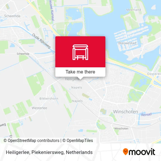 Heiligerlee, Piekeniersweg map