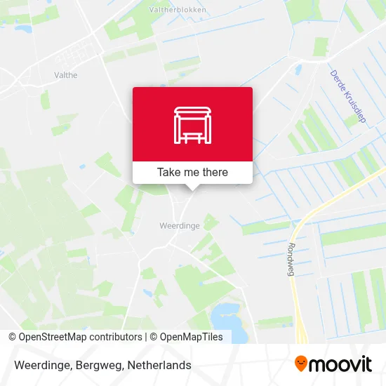 Weerdinge, Bergweg map