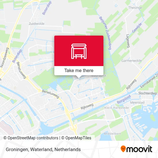Groningen, Waterland map