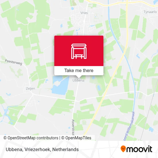 Ubbena, Vriezerhoek map