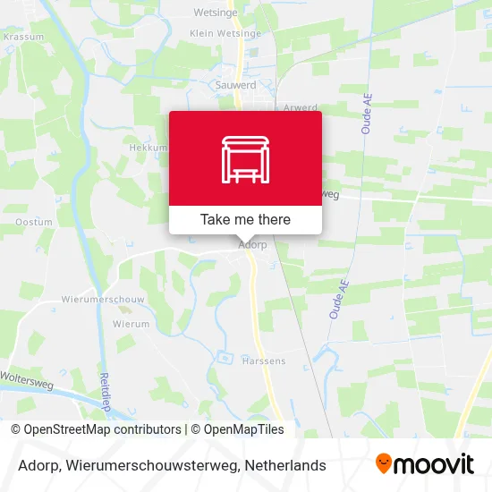 Adorp, Wierumerschouwsterweg map