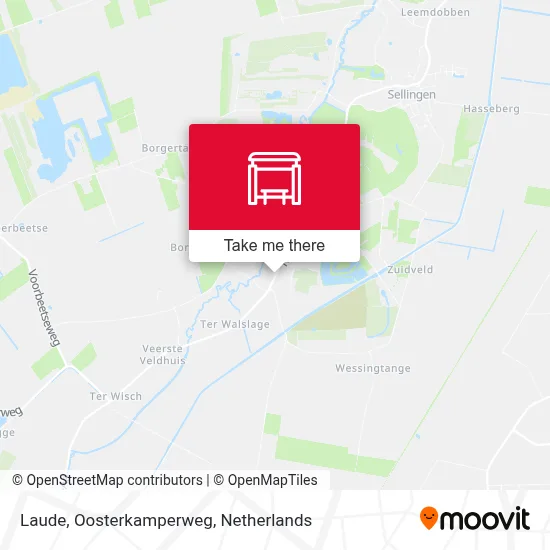 Laude, Oosterkamperweg map