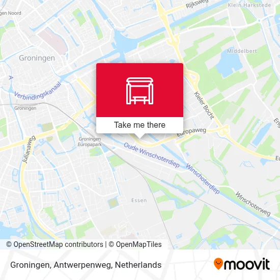 Groningen, Antwerpenweg map