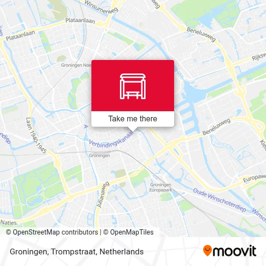 Groningen, Trompstraat map