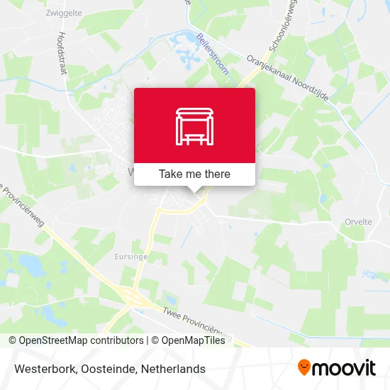 Westerbork, Oosteinde map