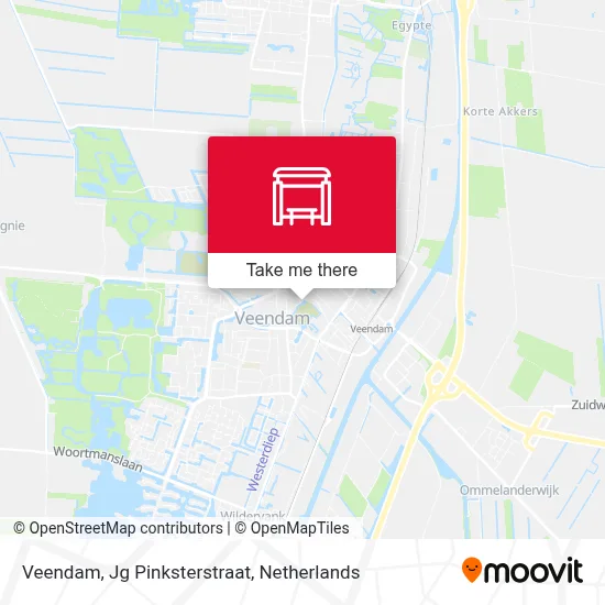 Veendam, Jg Pinksterstraat map