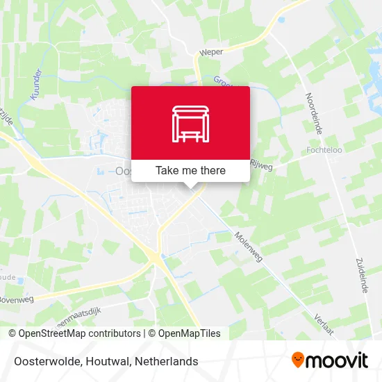 Oosterwolde, Houtwal map