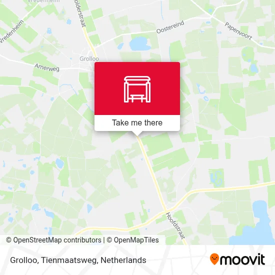 Grolloo, Tienmaatsweg map