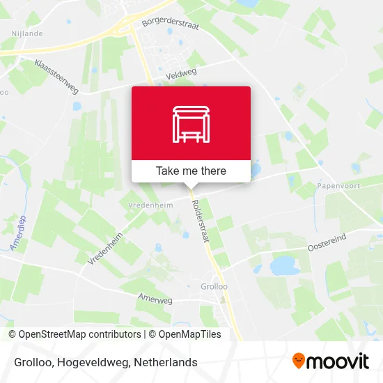 Grolloo, Hogeveldweg map