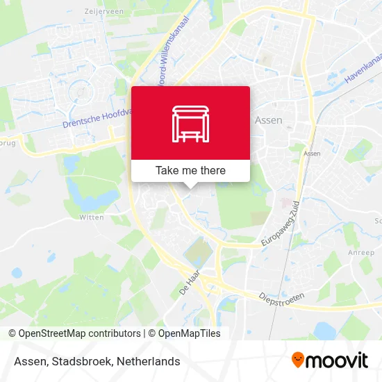 Assen, Stadsbroek Karte
