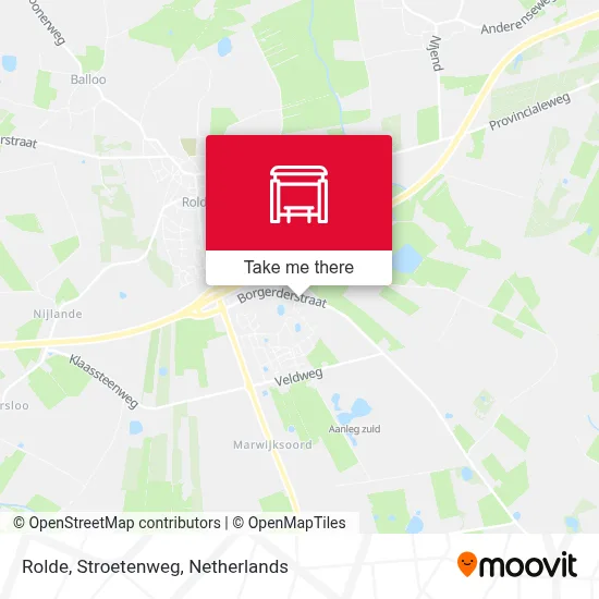 Rolde, Stroetenweg Karte