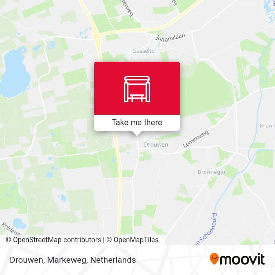 Drouwen, Markeweg map