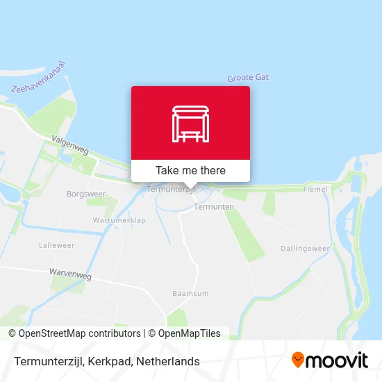 Termunterzijl, Kerkpad map