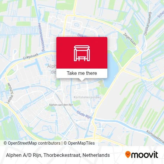 Alphen A / D Rijn, Thorbeckestraat map