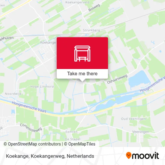 Koekange, Koekangerweg map