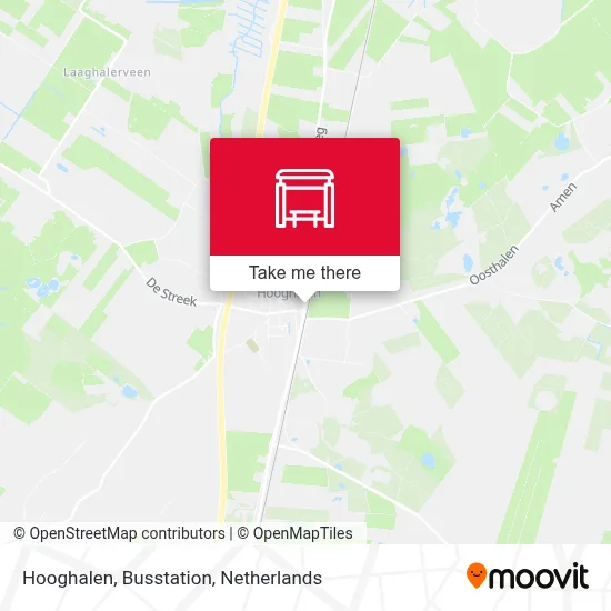 Hooghalen, Busstation map