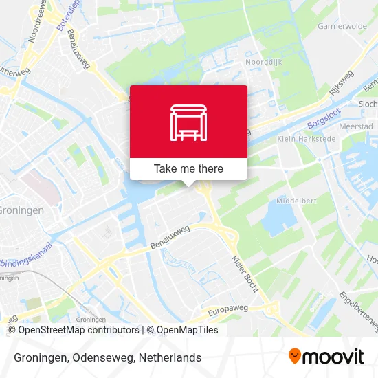 Groningen, Odenseweg map