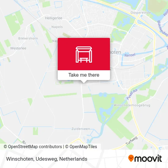 Winschoten, Udesweg map
