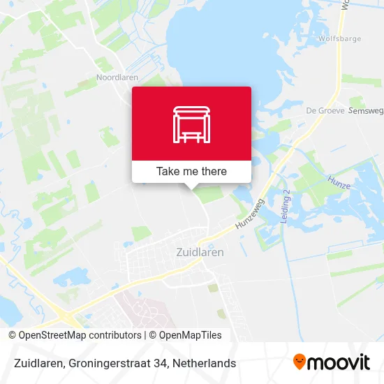 Zuidlaren, Groningerstraat 34 map