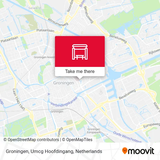 Groningen, Umcg Hoofdingang map
