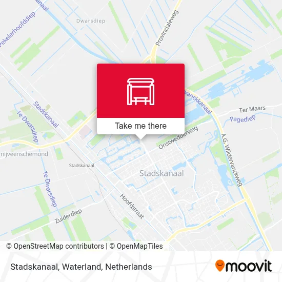 Stadskanaal, Waterland map