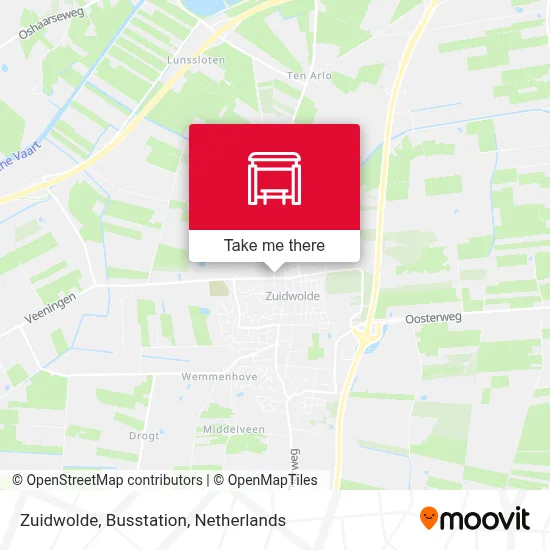 Zuidwolde, Busstation map
