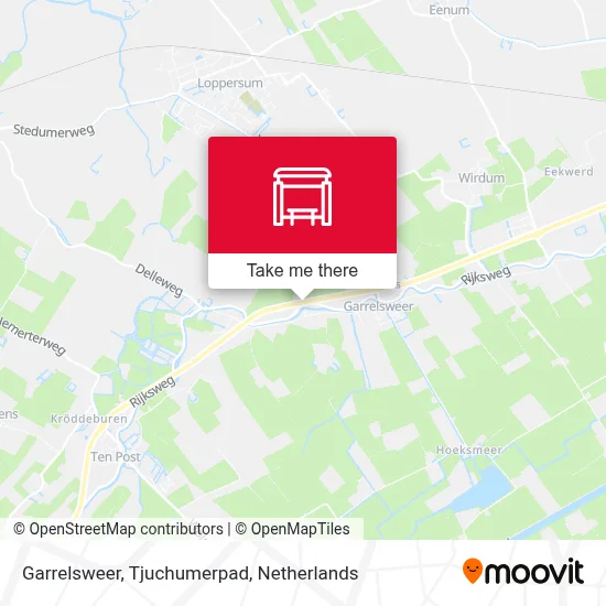 Garrelsweer, Tjuchumerpad Karte